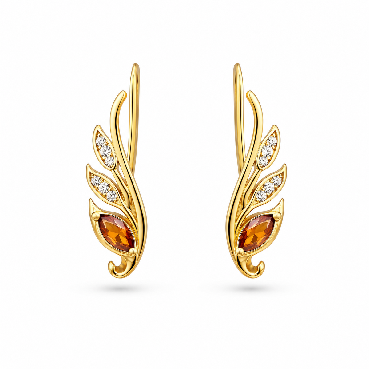 Ember Wing Ear Cuff – Gold Finish 925 Silver