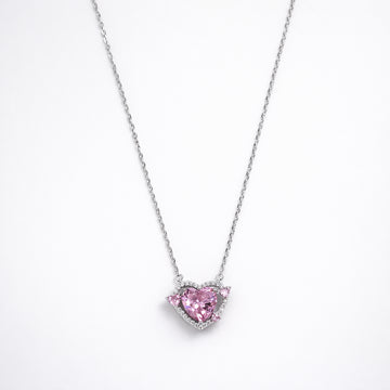 Amora Heart Pendant – Pink Stone Edition