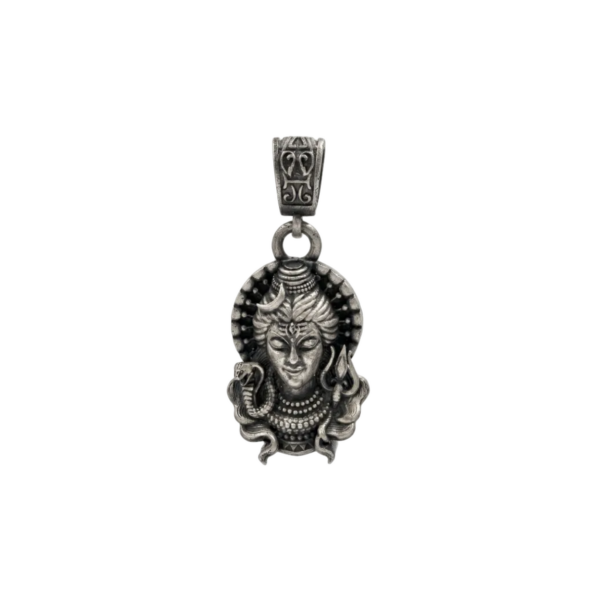 Shiv Antique Silver Pendant – 925 Sterling Silver