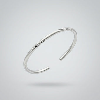 Twisted Flow 999 Silver Open Kada