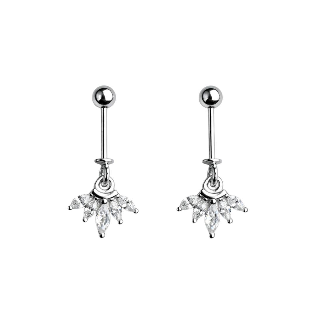 Crystal Bloom Helix Piercing
