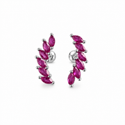 RUAAB Pink marquise CZ 925 sterling silver stud earrings for women