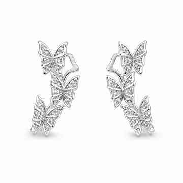 Butterfly Trail Ear Cuff – 925 Silver