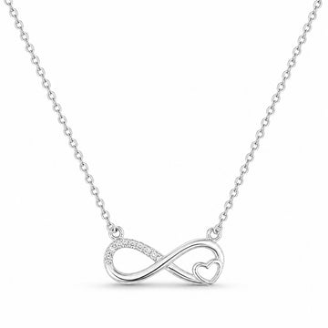 Infinity Heart Pendant – 925 Silver