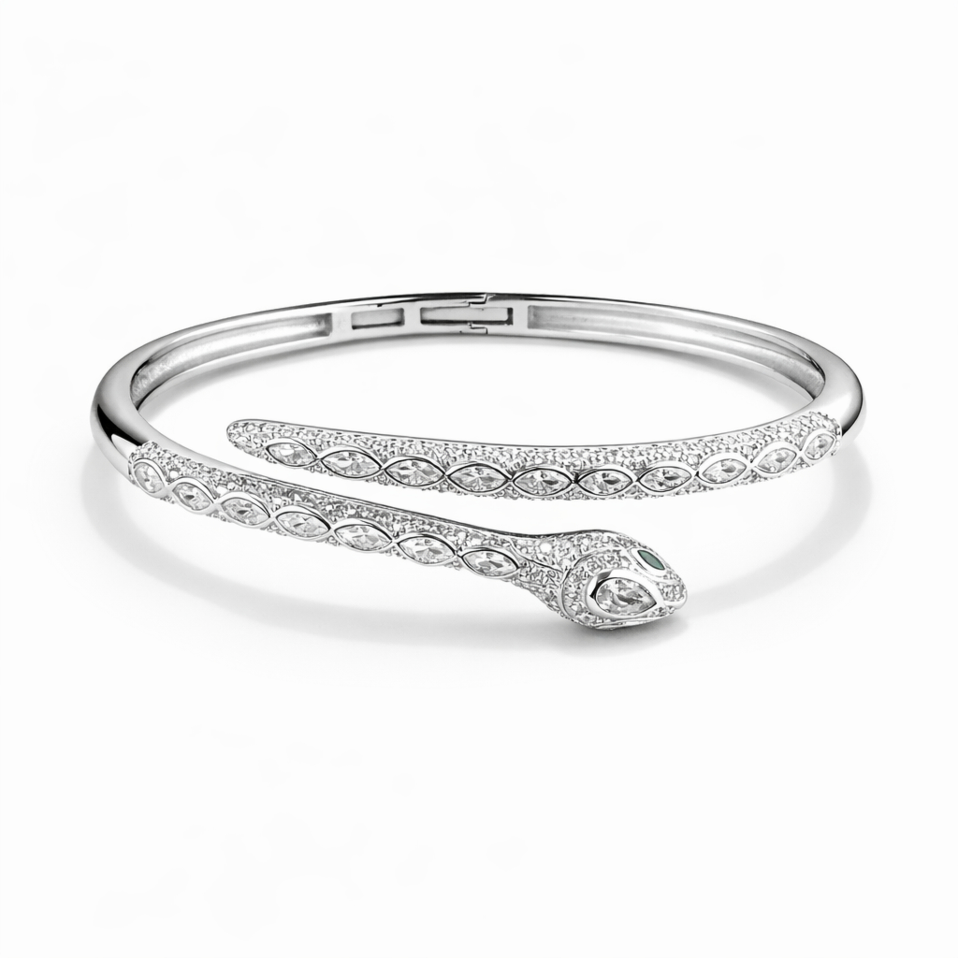 Serpent Grace kada in 925 silver