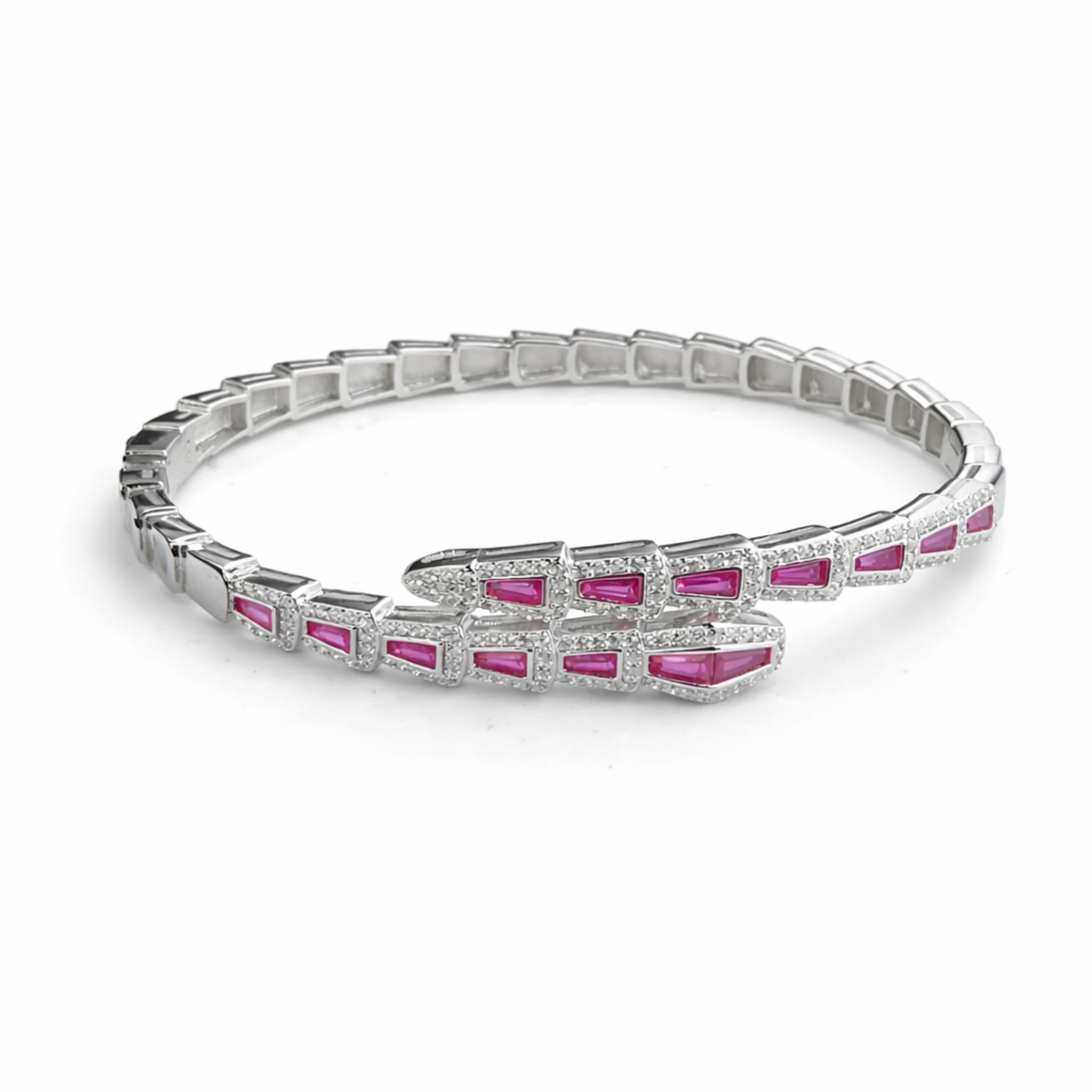 Ruby Line Elegance Kada – 925 Silver