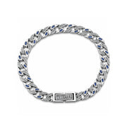Milano Cuban chain bracelet in 925 silver