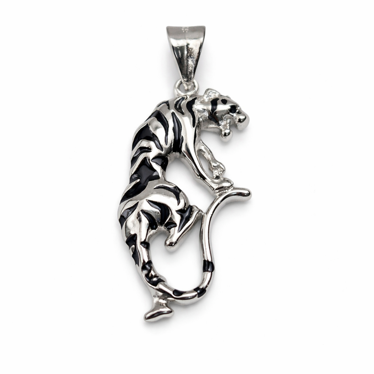 Leaping Tiger Pendant – Ruaab Exclusive 925 Silver