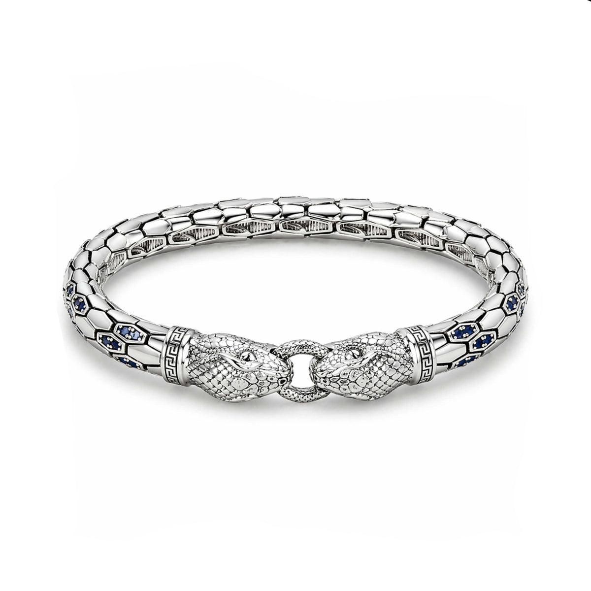 Twin Serpent Royal Bracelet – 925 Silver