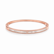 Linear Luxe kada in 925 silver, rose gold finish