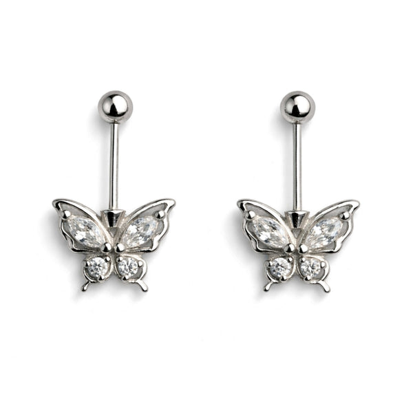 Butterfly Helix Piercing | 925 Silver | CZ | Ruaab