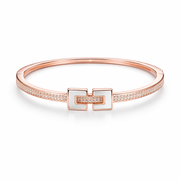 Infinity link bracelet in 925 silver