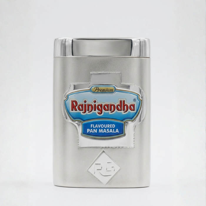 Rajnigandha Silver Square Dabbi in 925 sterling silver, premium pan masala holder