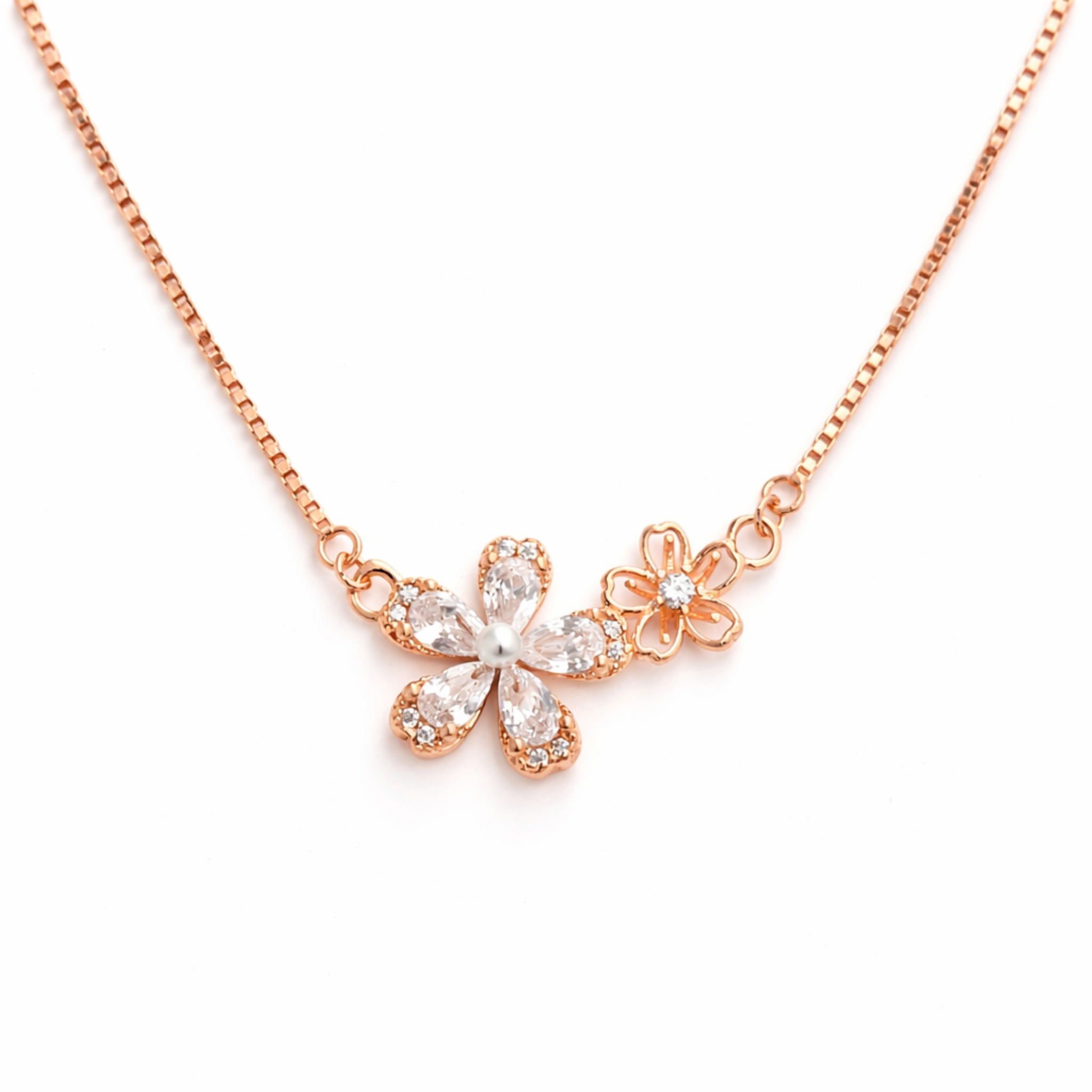 Blossom Charm Necklace – 925 Silver