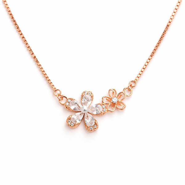 Blossom Charm Necklace – 925 Silver