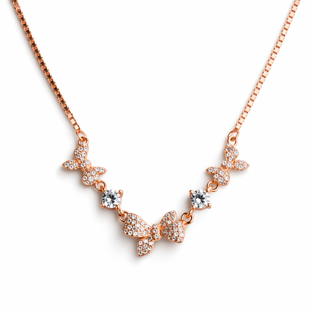 Butterfly Charm Necklace – 925 Silver