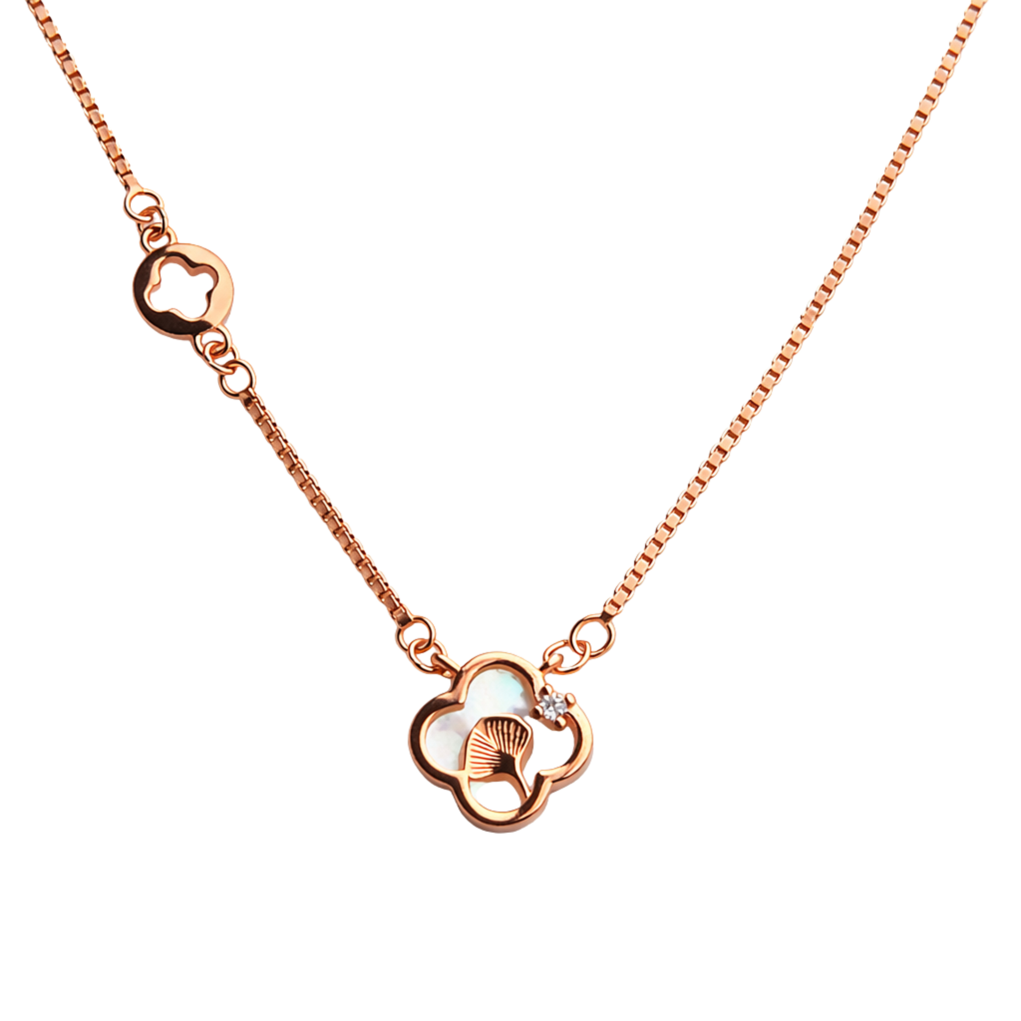 Clover Grace Necklace – 925 Silver