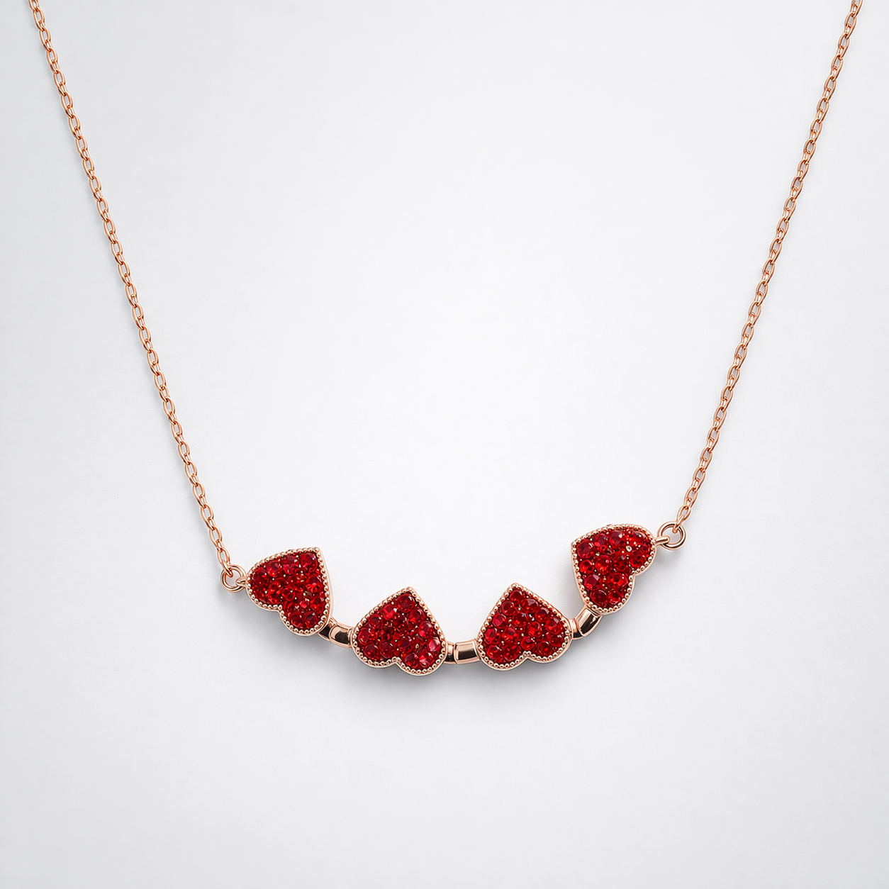 Amora Dual Heart magnetic pendant in 925 silver