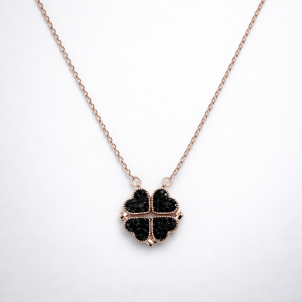 Amora Dual Heart Magnetic Pendant – 925 Silver