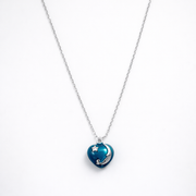 Celestia Heart Pendant – Moon & Star Design