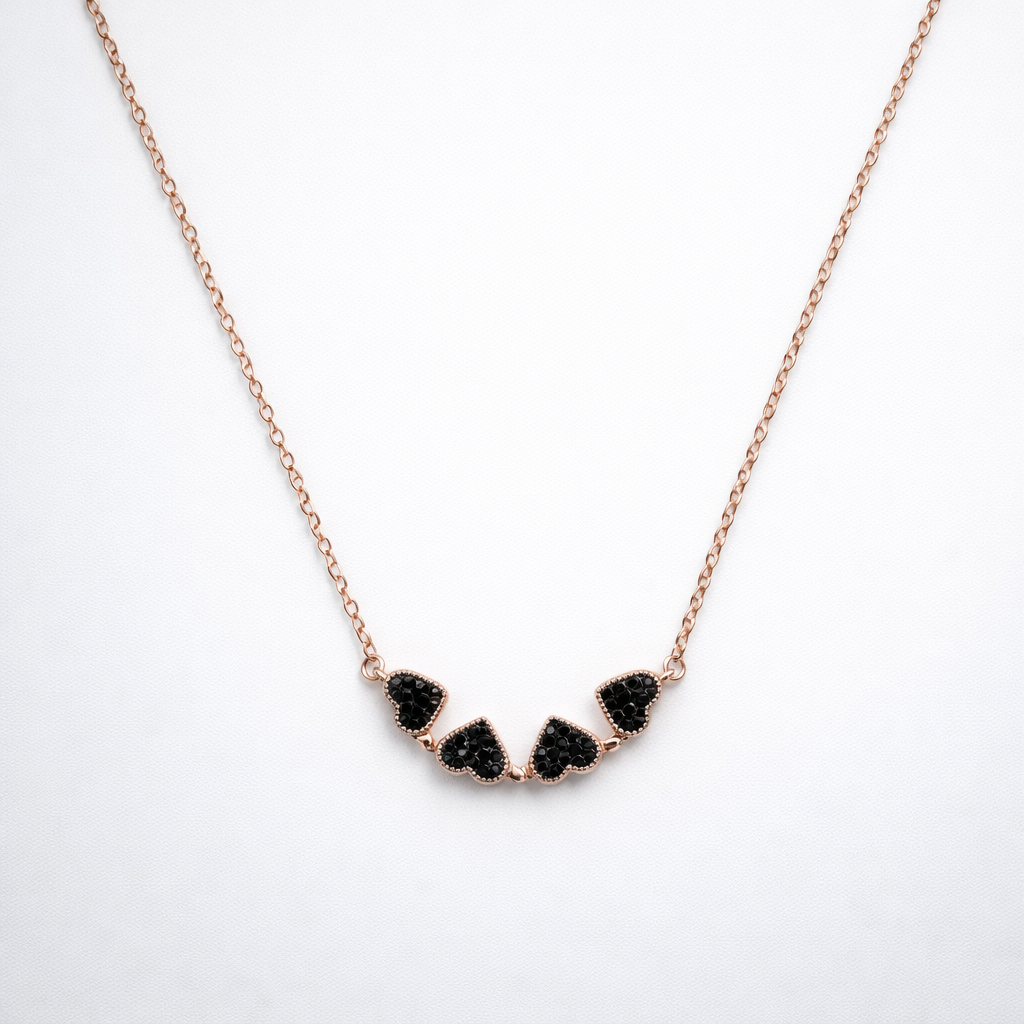 Amora Dual Heart magnetic pendant in 925 silver