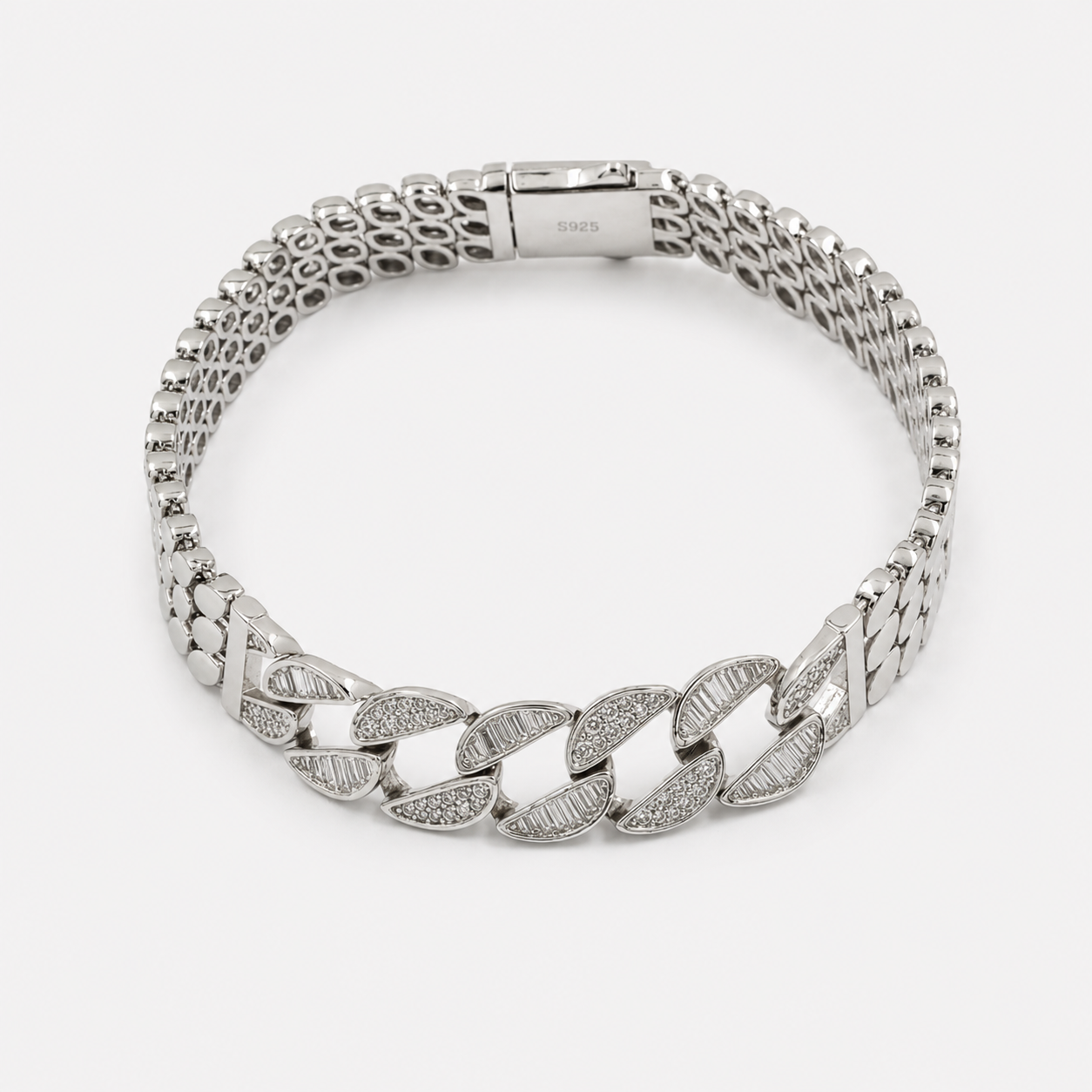 Iced Infinity Link Bracelet