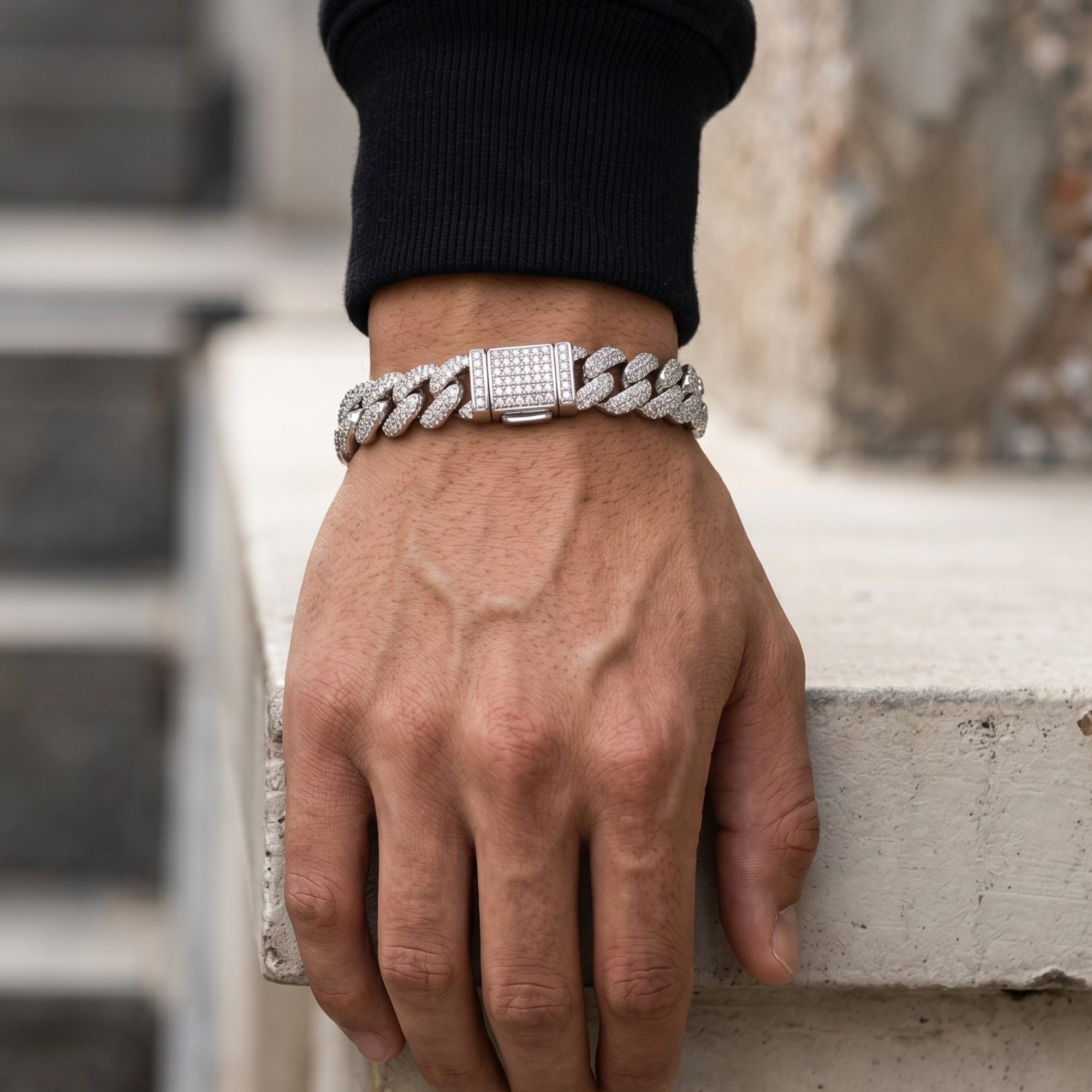Iced Cuban Luxe Bracelet | Imported | 925 Silver CZ Bracelet