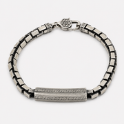 Imperial Grid silver bracelet in 925 silver