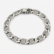 Imperial link silver bracelet in 925 silver