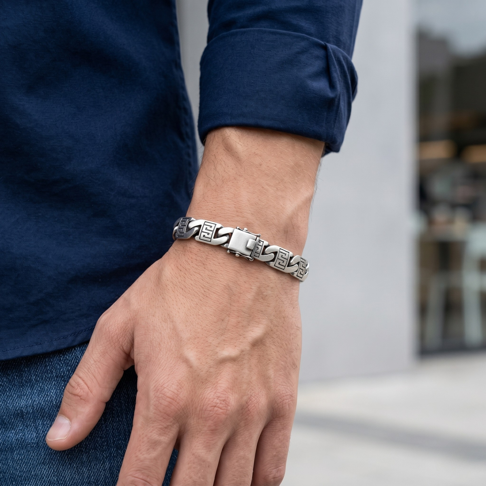 Imperial Link Silver Bracelet | 925 Silver