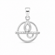 Krishna Bansuri Circle Pendant — 925 Sterling Silver | Mor Pankh | Devotional Pendant Unisex