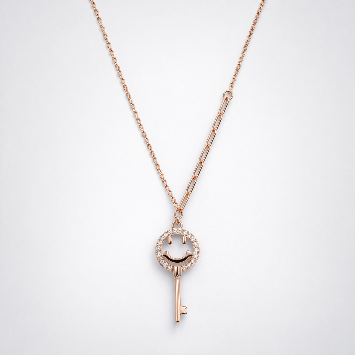 Smiley Key Pendant – 925 Silver
