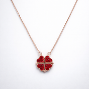 Amora Dual Heart magnetic pendant in 925 silver