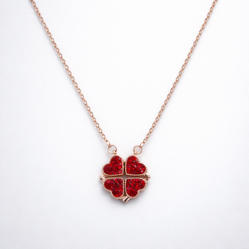 Amora Dual Heart Magnetic Pendant – 925 Silver