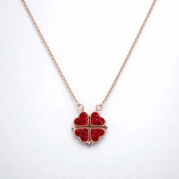 Amora Dual Heart Magnetic Pendant – 925 Silver