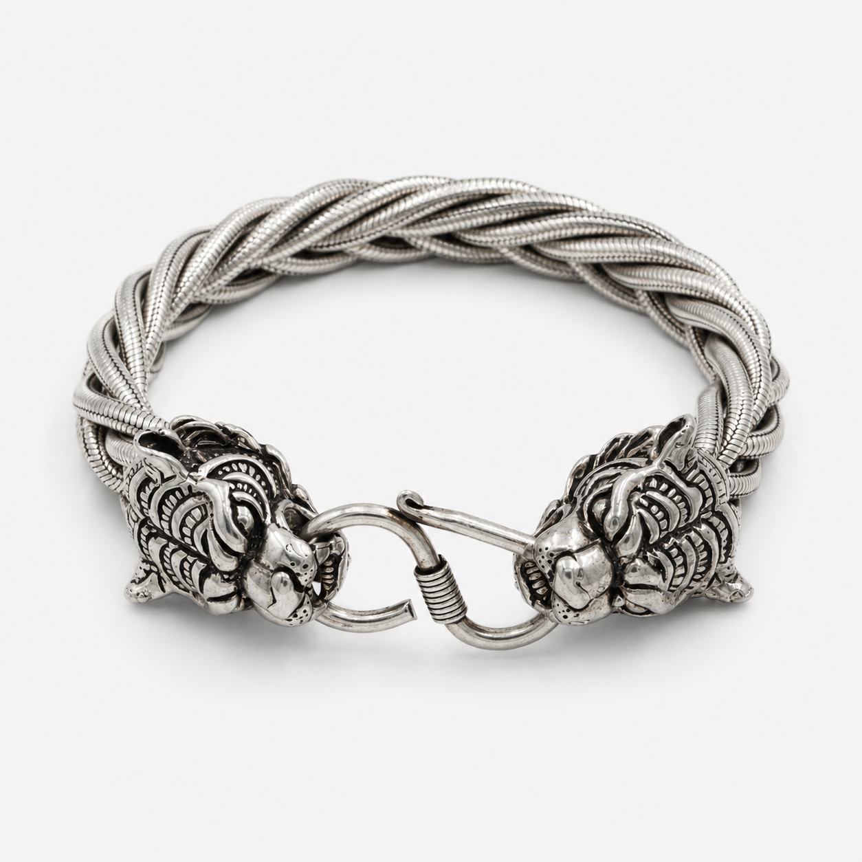 Tiger Sovereign Silver Bracelet