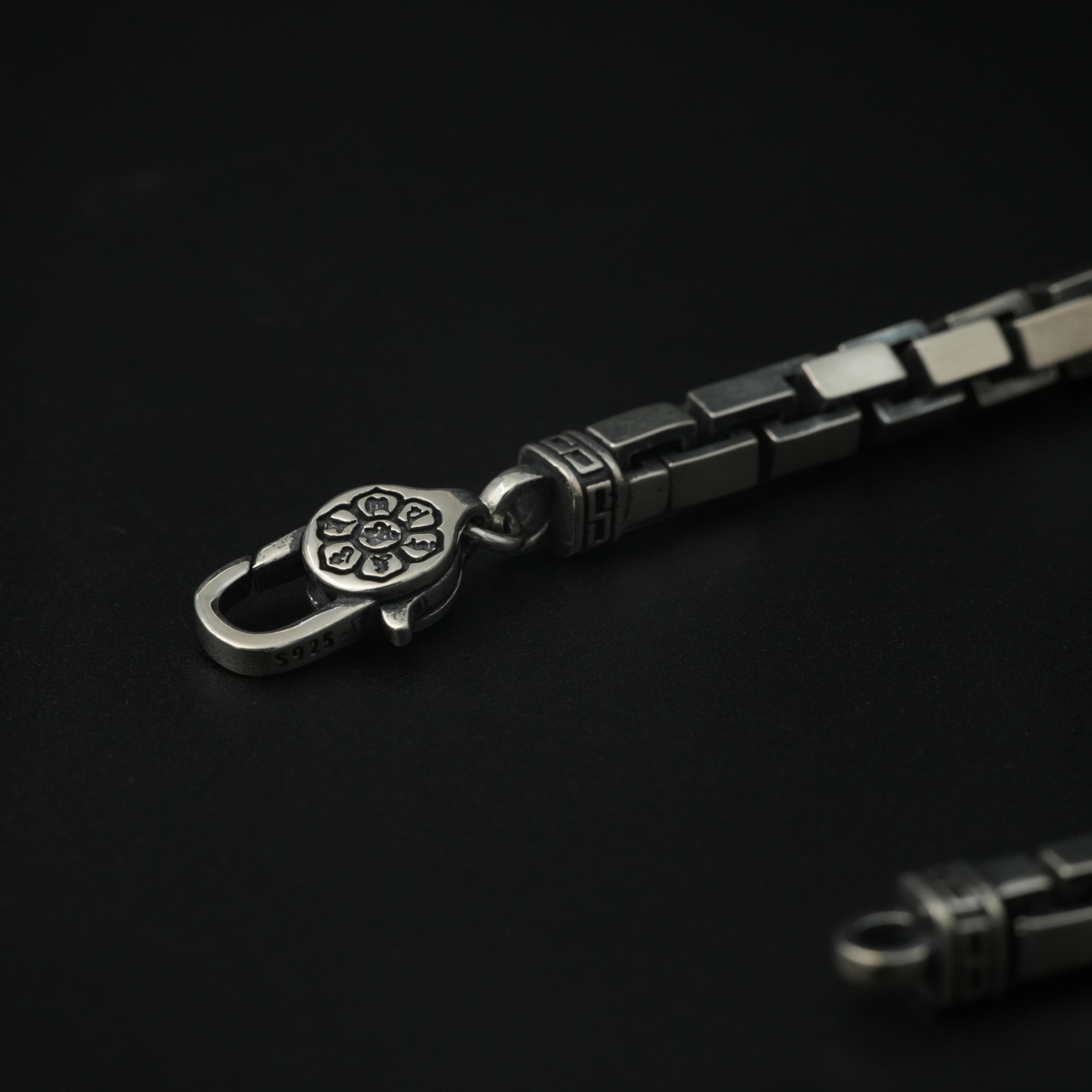 Imperial Grid Silver Bracelet