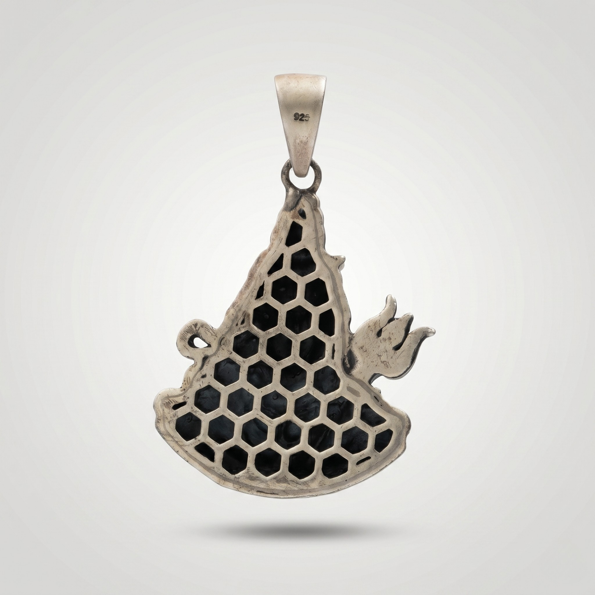 Mahadev Trishul Antique Pendant  | 925 Sterling Silver | Spiritual Pendant for Men