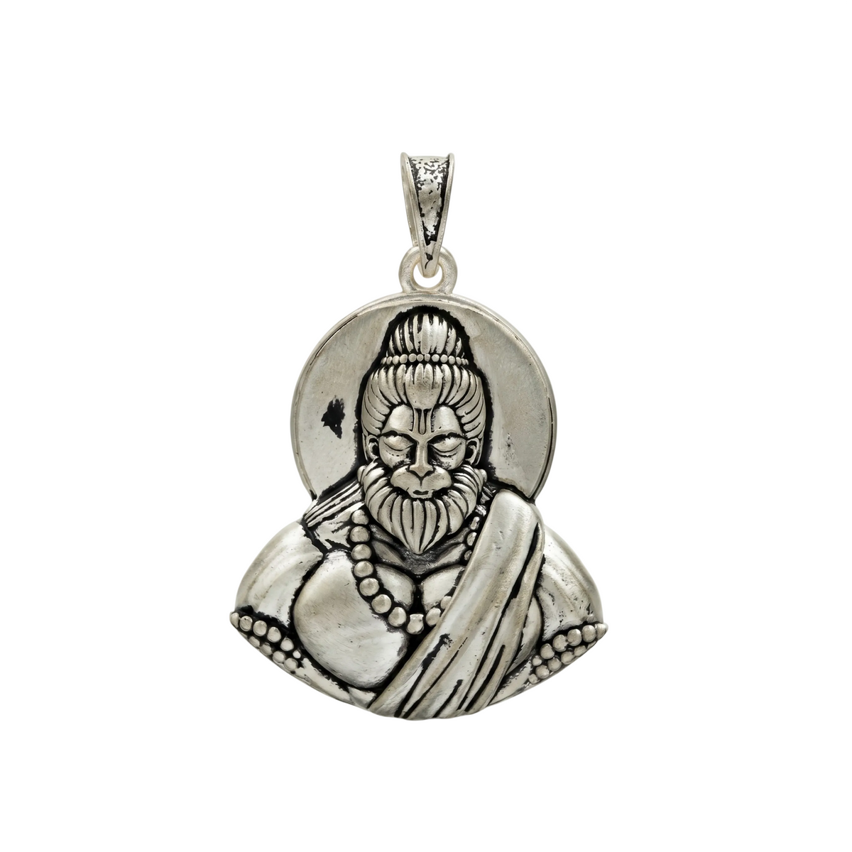 Veer Hanuman Pendant – 925 Sterling Silver